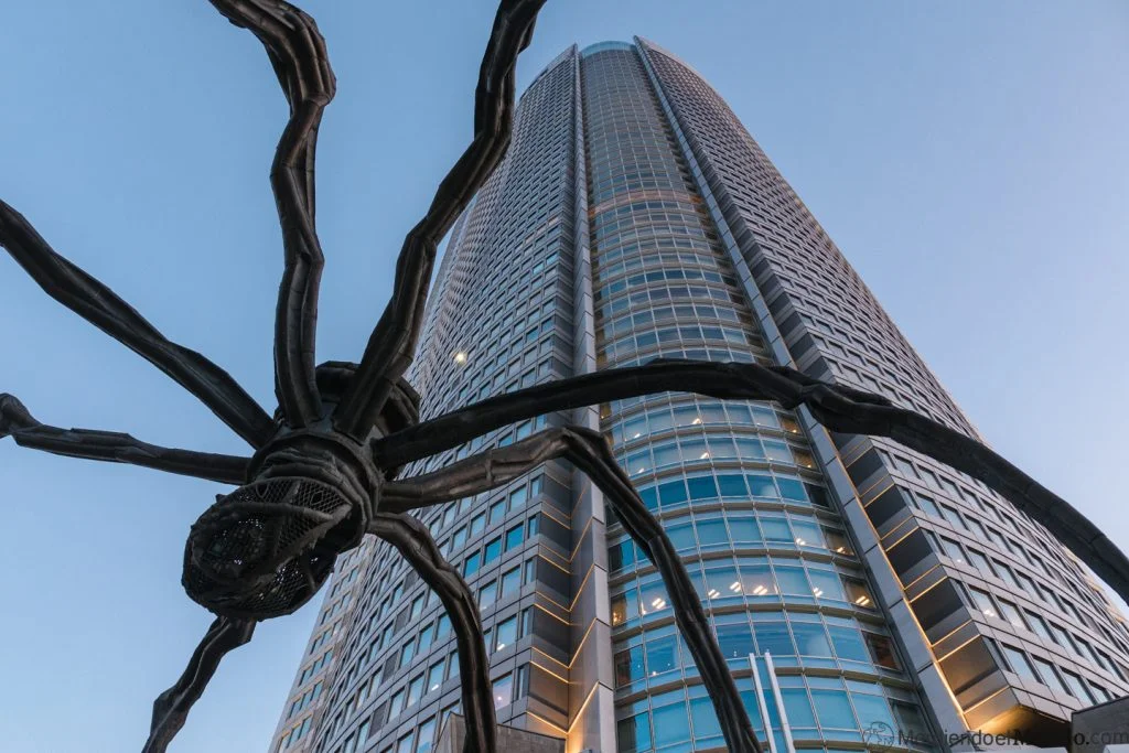 La araña y la torre Mori, uno de los mejores miradores de Tokio