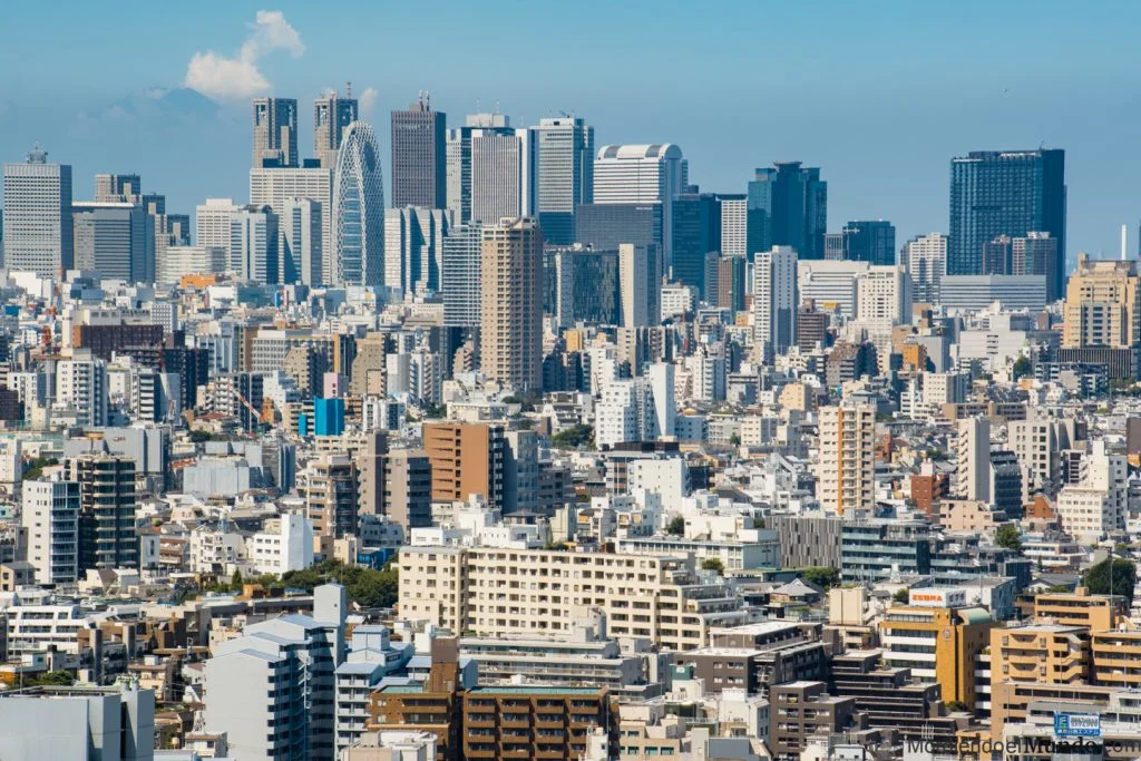 Vistas desde el Bunkyo Cívic Center viendo Shinjuku